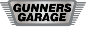 B & W at Gunners Garage logo